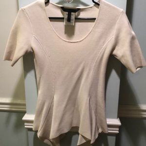 BCBG peplum fitted sweater